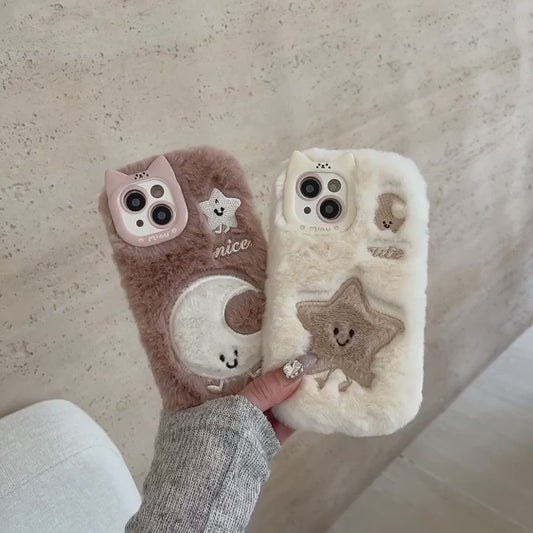 3D Furry Cartoon Phone Cases
